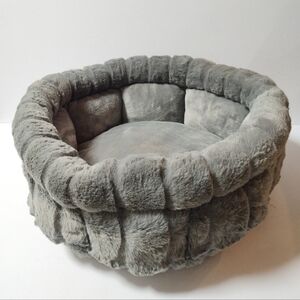 Small Gray Super Soft Comfy Dog/Cat Bed 16" x 7"